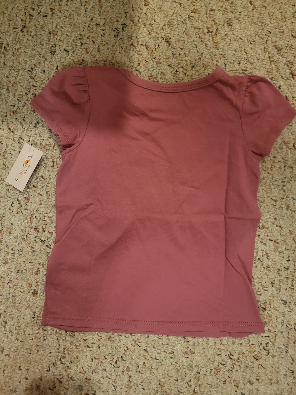 Garanimals Mauve Pink Dalmatian & Floral Short Sleeve Tee - Picture 5 of 5